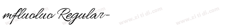 mfluoluo Regular字体转换